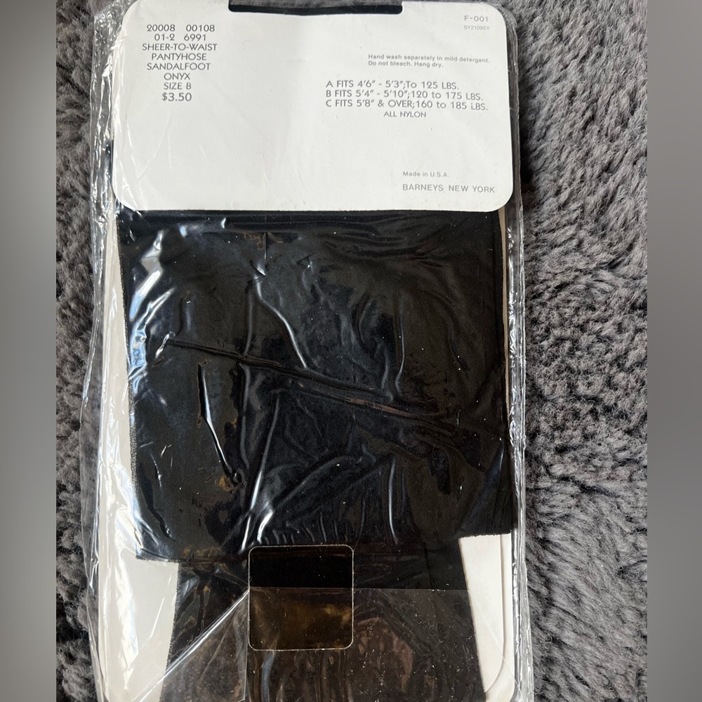 NWT Vintage Barney’s New York Sandal Foot PantyHose - Picture 3 of 4
